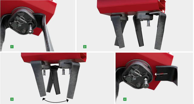 Quick-fix tines